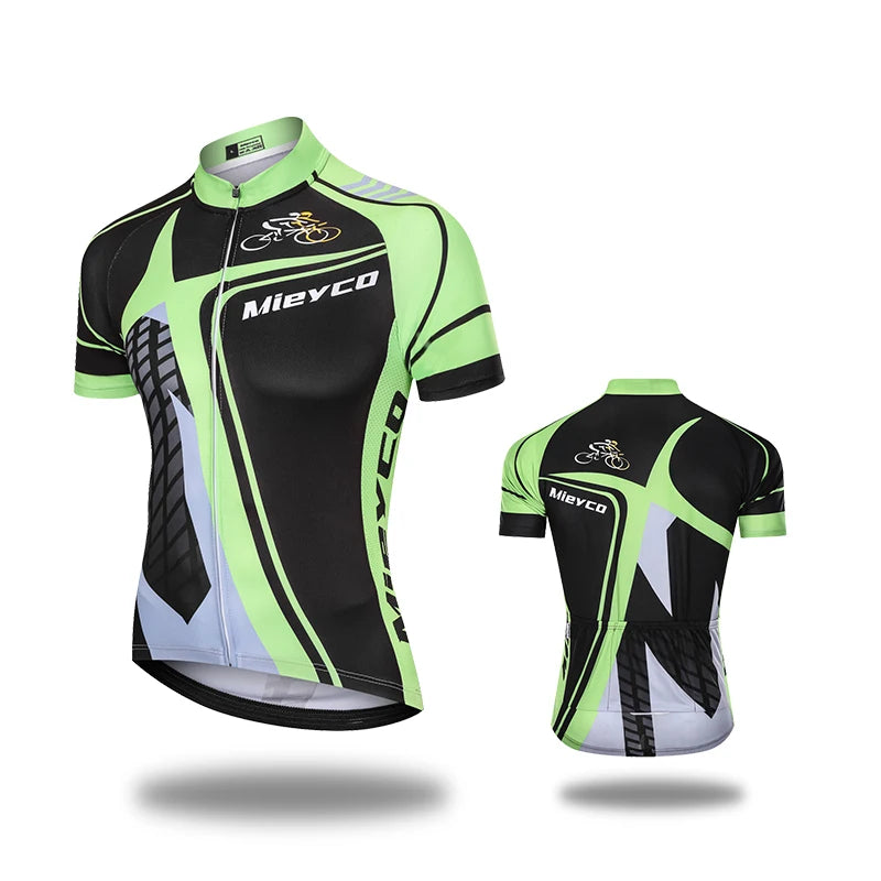 Men Short Sleeve Cycling Jersey Quick Dry Breathable Summer Road Bike Shirt