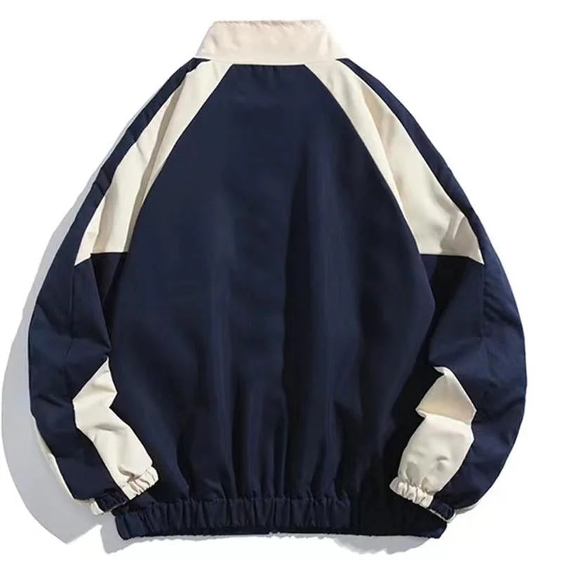 Color Block Long Sleeve Casual Streetwear Racing Style Jacket