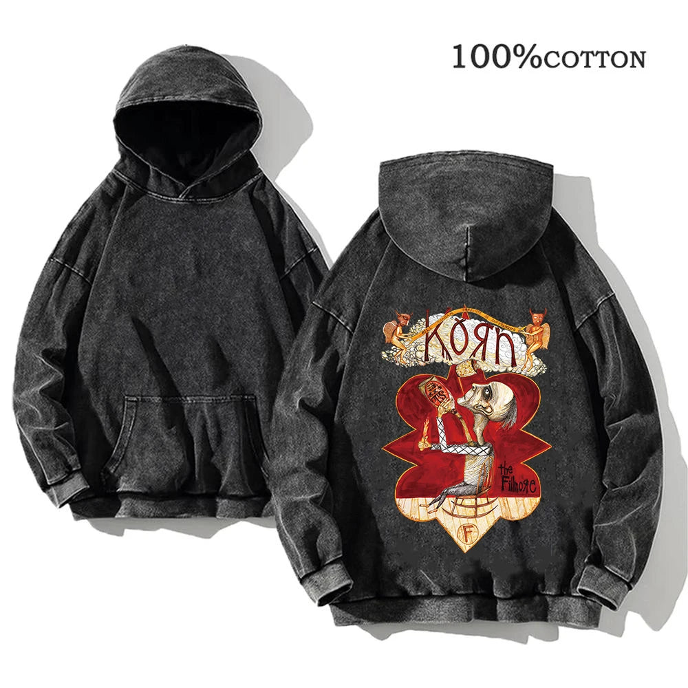 Graphic Long Sleeve Casual Hooded Sweatshirt with Original Style Options