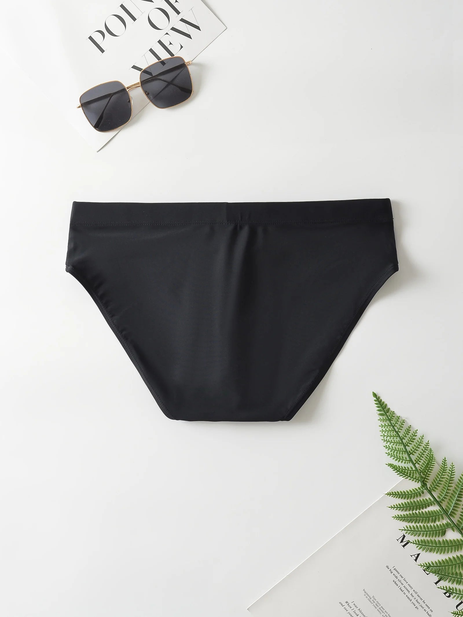 Men's Swimsuit Bottoms in Triangular Swim Brief Cut for Beach and Pool Wear