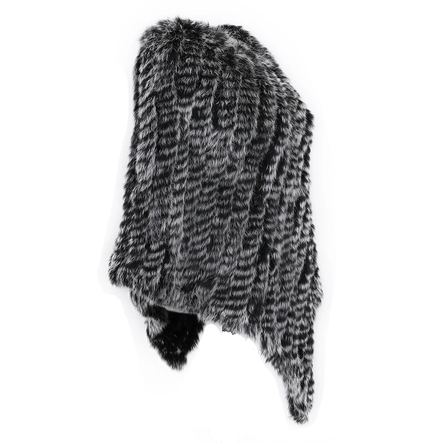 Textured Pointed Hem Poncho for Layering over Outfits