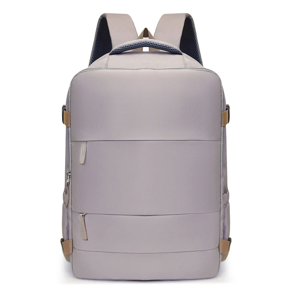 Short Trip Travel Backpack with Rectangular Shape and Laptop Compartment Design