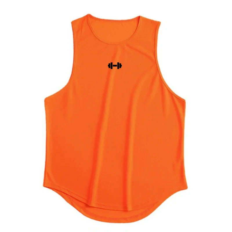 Curved Hem Training Sleeveless Tank Top For Sports Outfits