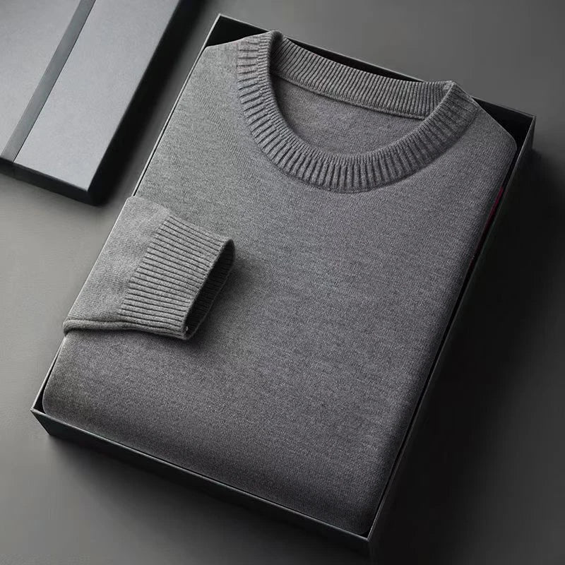 Men's Crew Neck Long Sleeve Knit Sweater