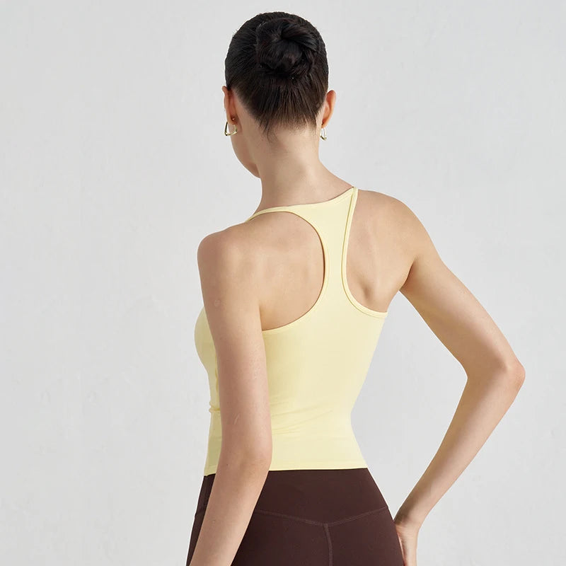 Women's Scoop Neck Racerback Tank Top