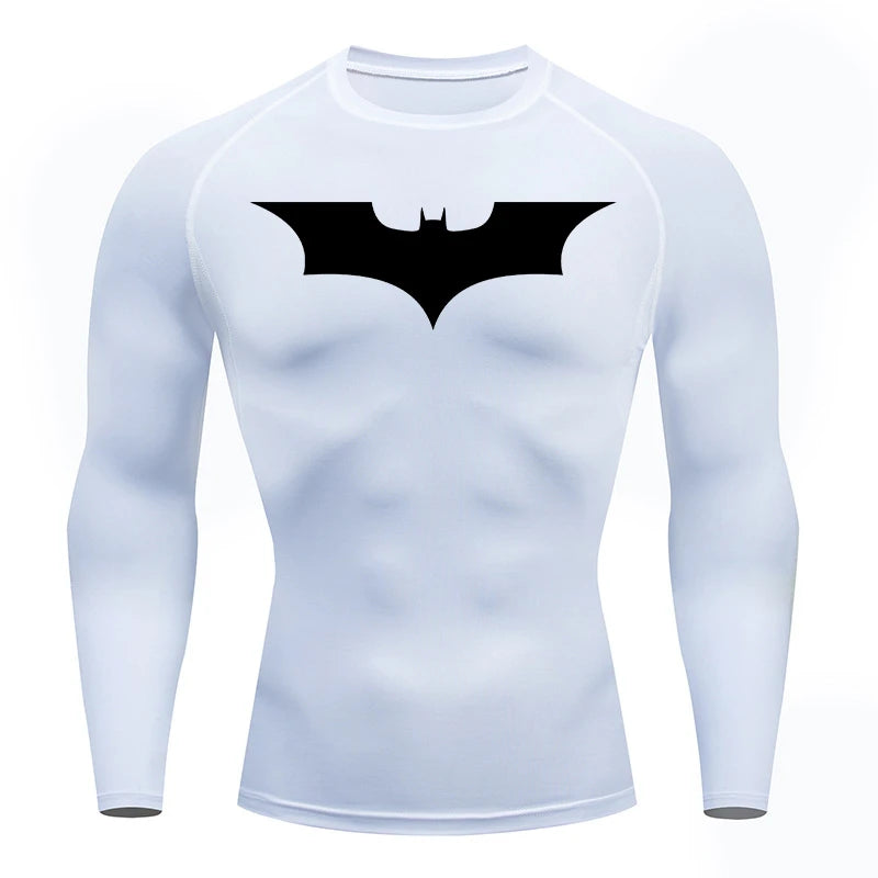 Fitted Crew Neck Long Sleeve Compression T Shirt
