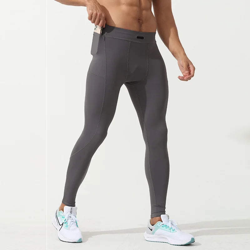 Men's Pocket Training Leggings for Gym and Running
