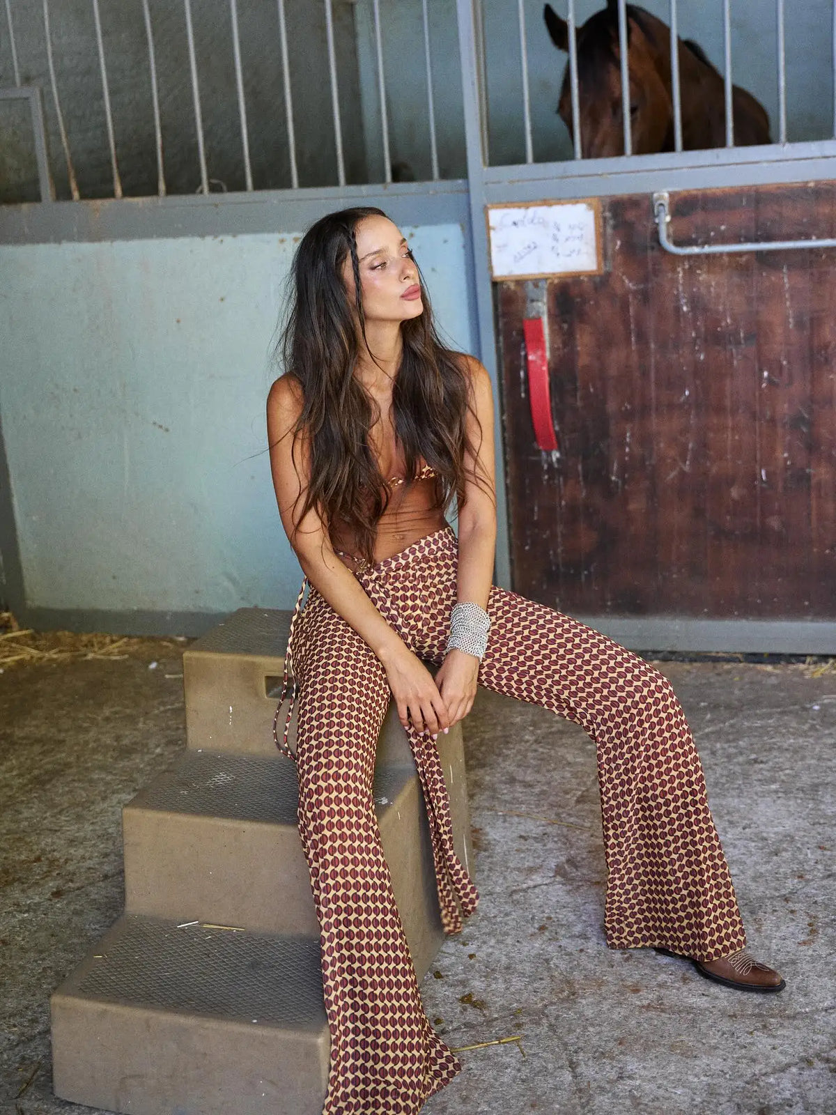 Halter Bikini with Matching Cover-Up Pants
