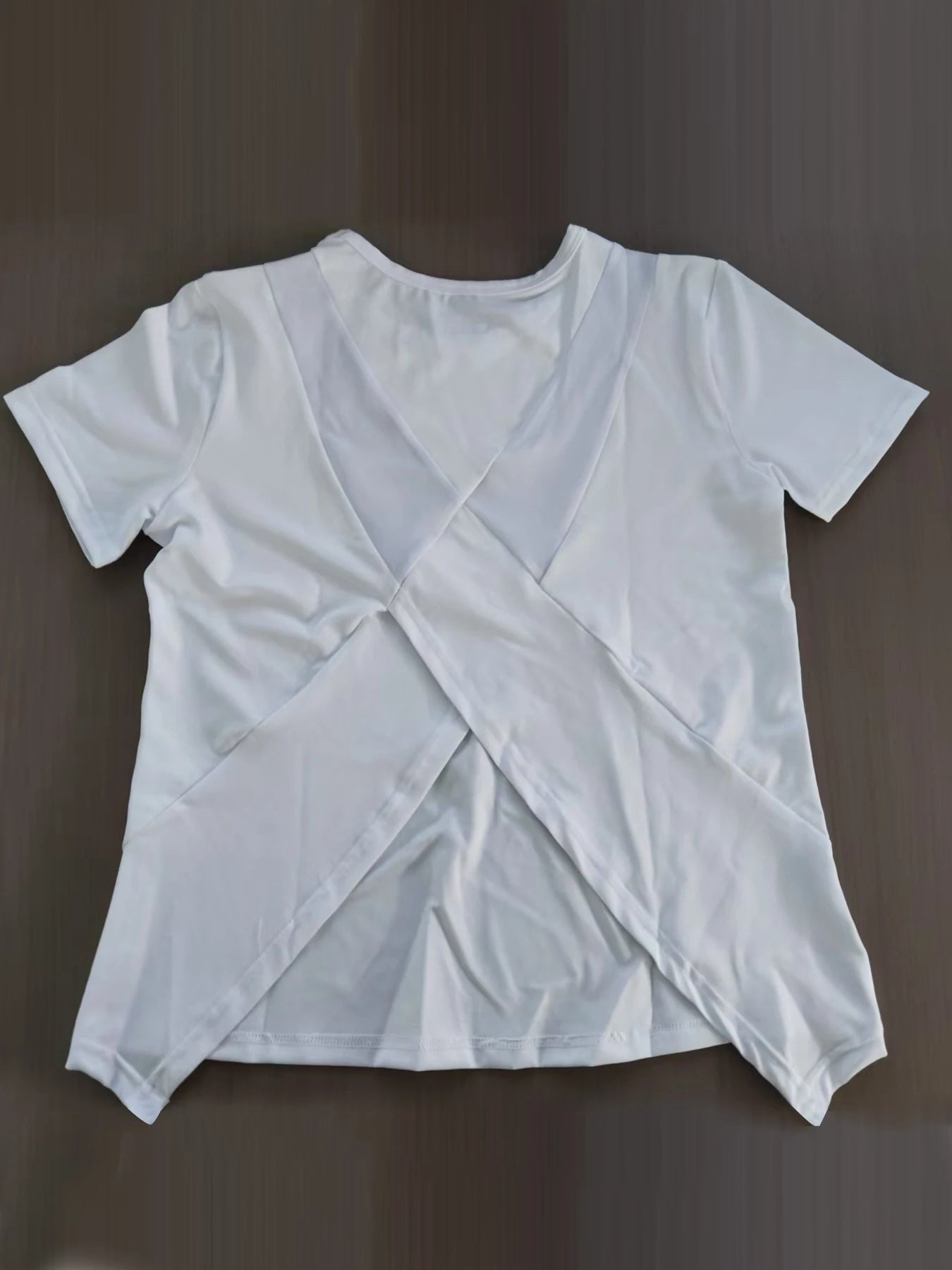 Women's Mesh-Back Short-Sleeve Workout Top