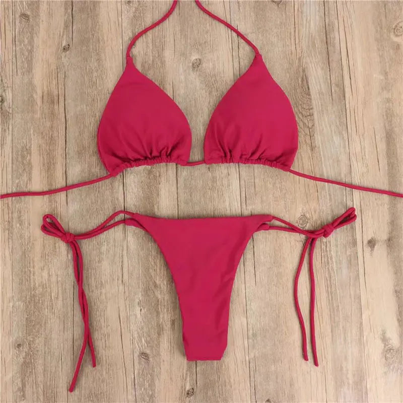 Solid Color Bikini