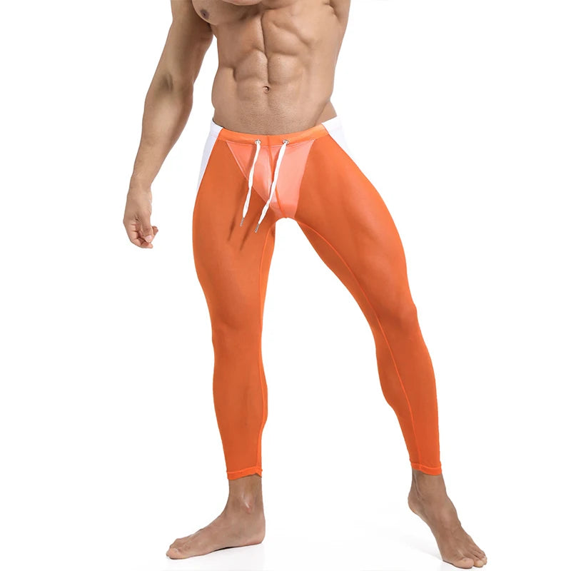 Men's Fitted Training Leggings for Gym and Running
