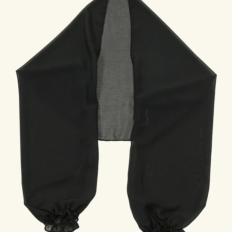 Sheer Sleeve Wrap Scarf for Layering over Outfits