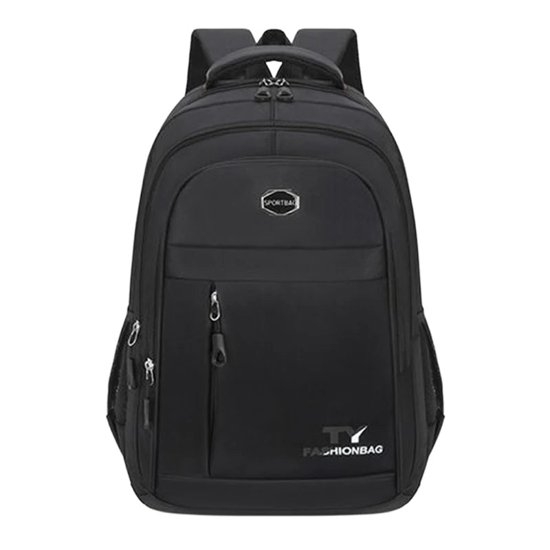 Everyday Commuter Backpack with Contrast Zippers and Multiple Front Pocket Styles