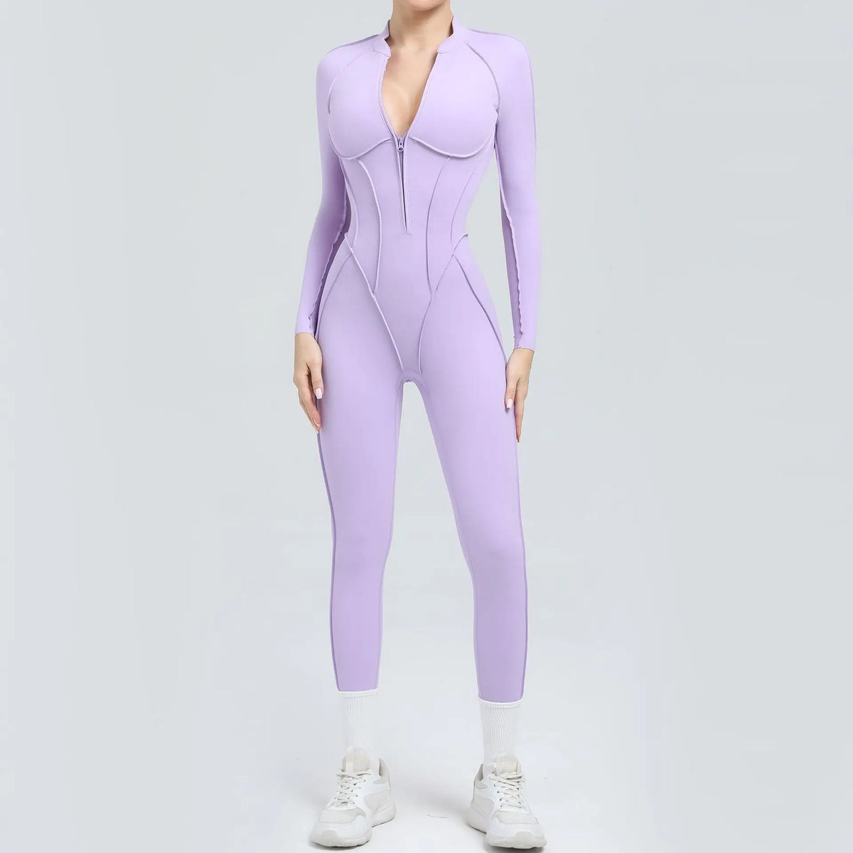 Women's Contoured Workout One Piece with Back Cutout and Multiple Sleeve Styles