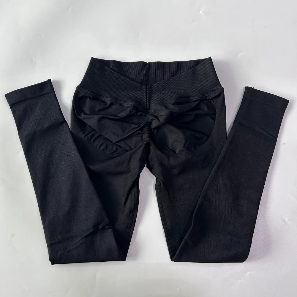 Women's Scrunch V Back Full Length Leggings For Workout Outfits