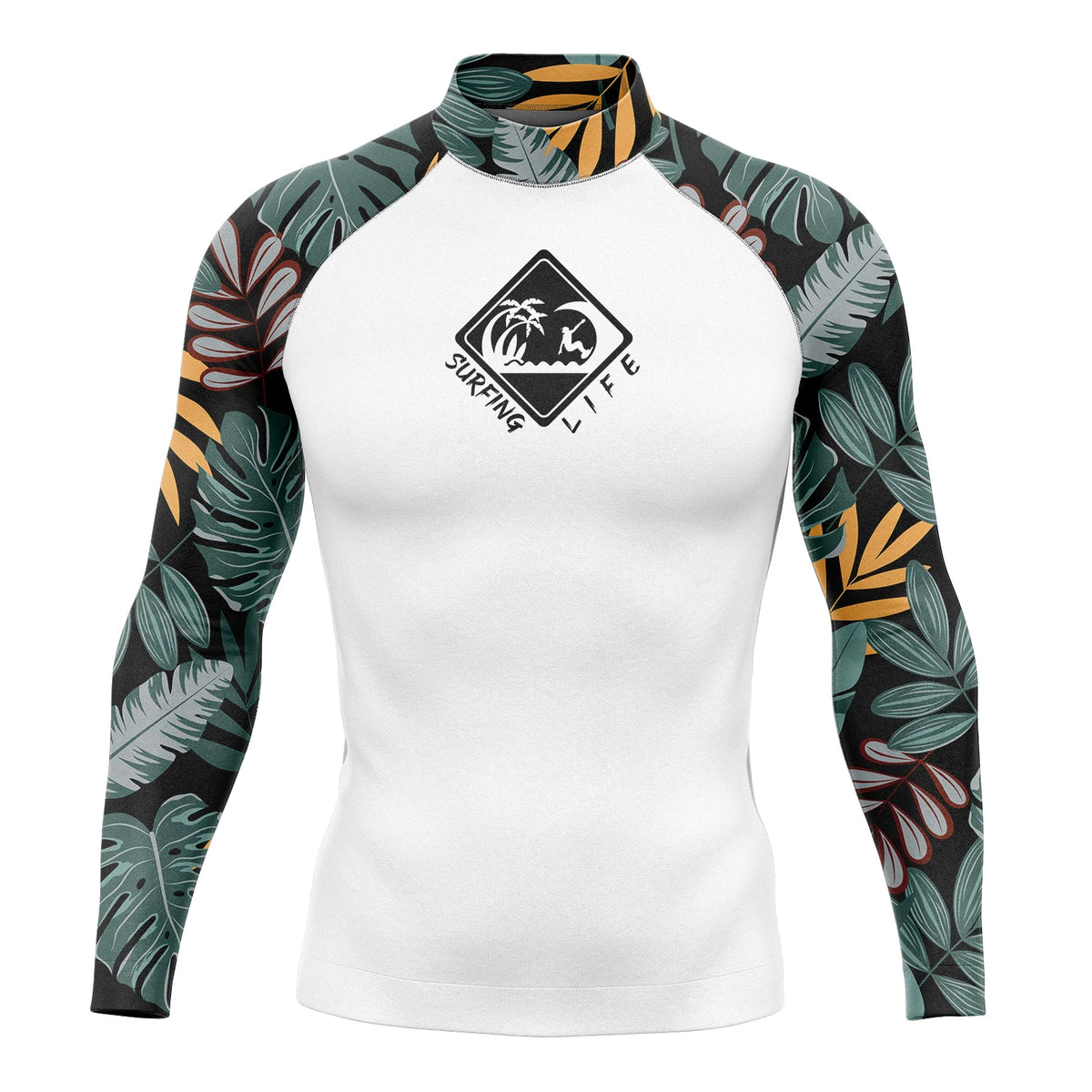 Men's Swimsuit Separates with Long Sleeve Tops and Pants Options