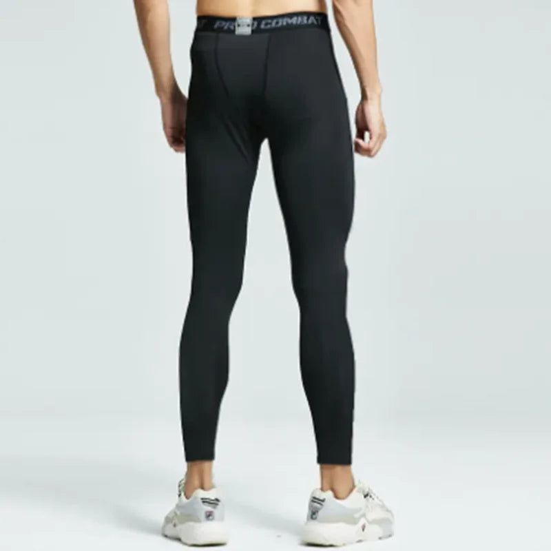 Men's Fitted Training Leggings for Gym and Running