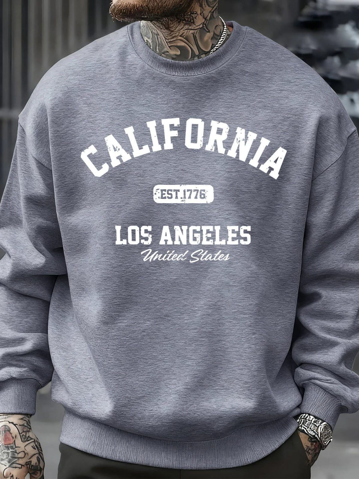 Men's California Los Angeles Fleece Crewneck Sweatshirt