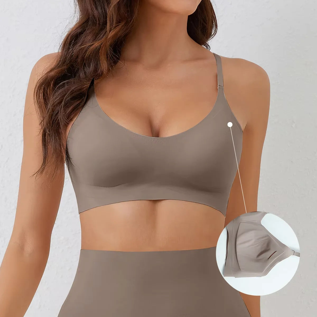 Women's Thin Strap V Neck Everyday Bra