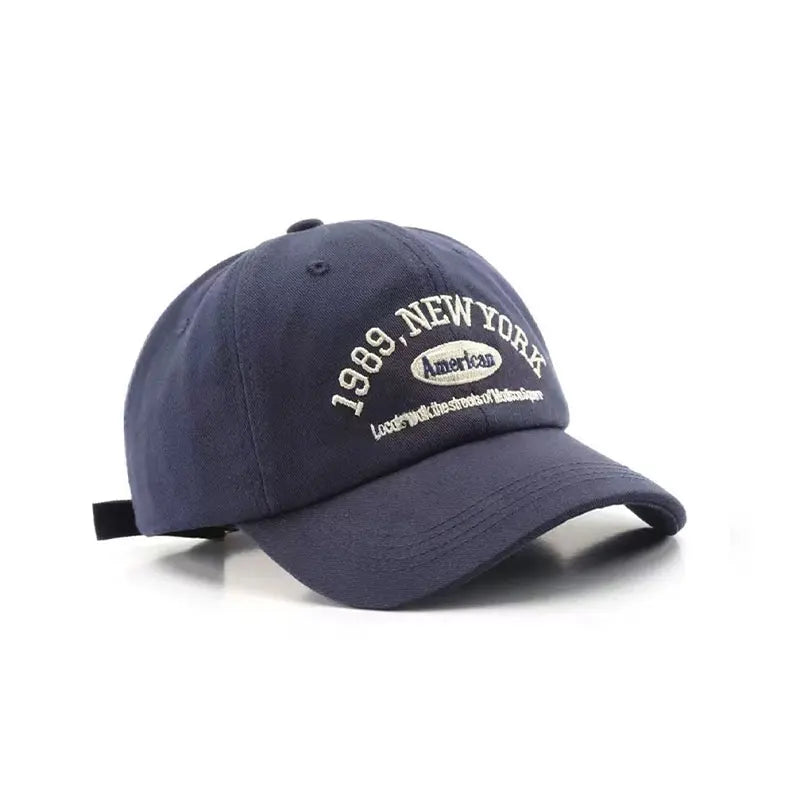 Letter Embroidered Baseball Cap with Curved Brim Styling