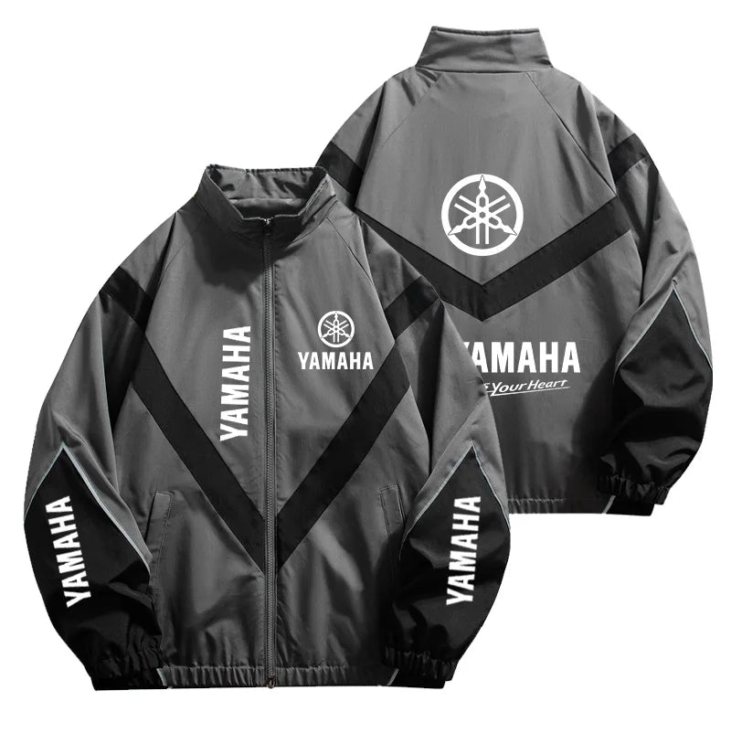 Color Block Long Sleeve Casual Streetwear Racing Style Jacket