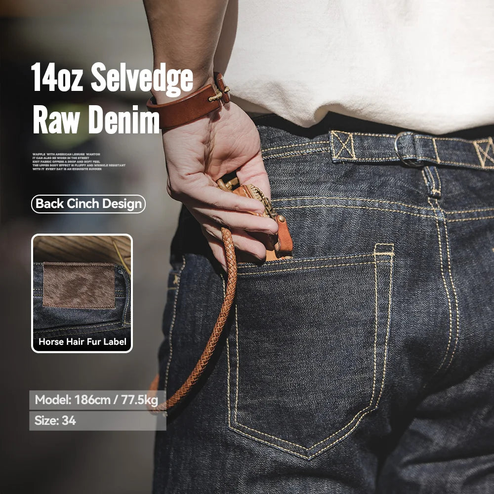 Men's Straight Leg Denim Jeans for Casual Everyday Wear