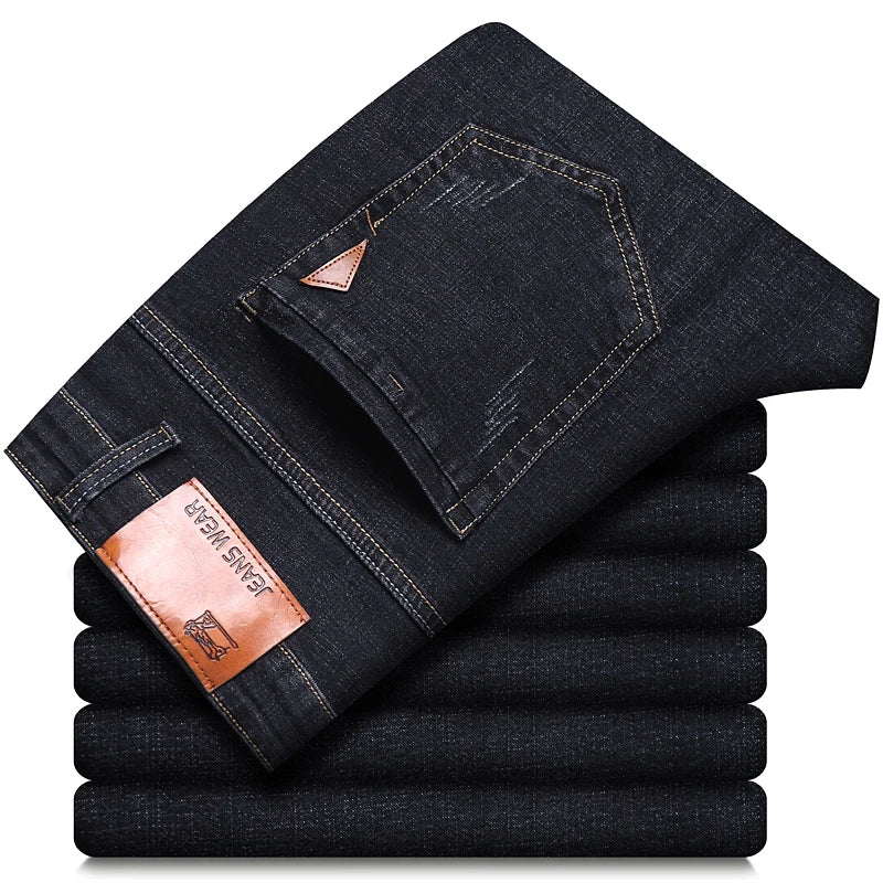Men's Straight Leg Denim Jeans for Casual Everyday Wear