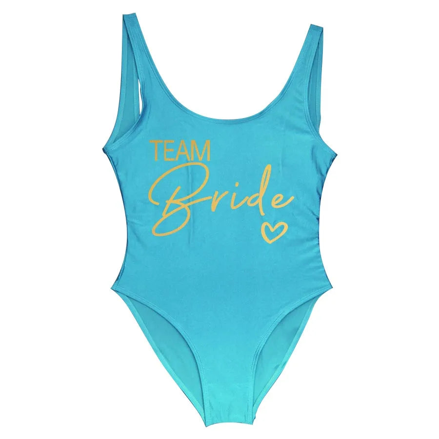 Team Bride One-Piece Swimsuit