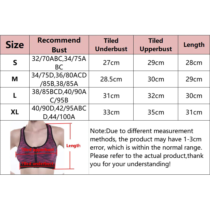 Women's Front Zip Racerback Space Dye Sports Bra
