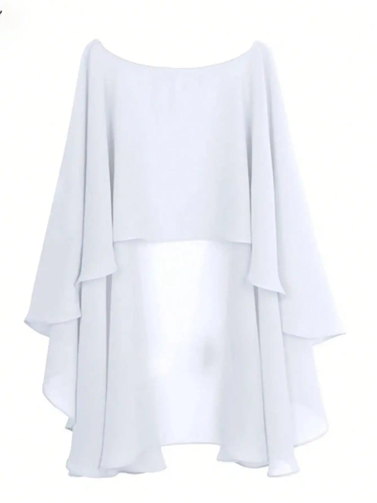 Sheer Flowing Drape Cape for Layering over Outfits