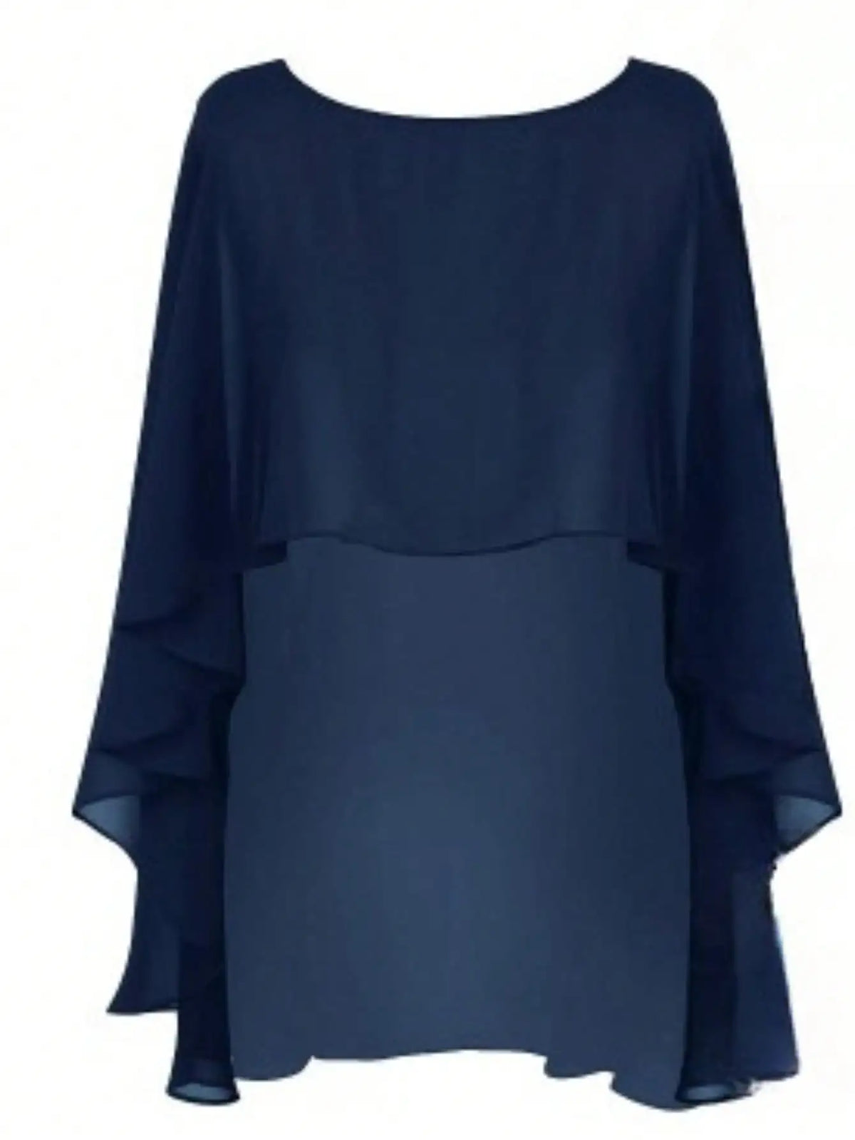 Sheer Flowing Drape Cape for Layering over Outfits