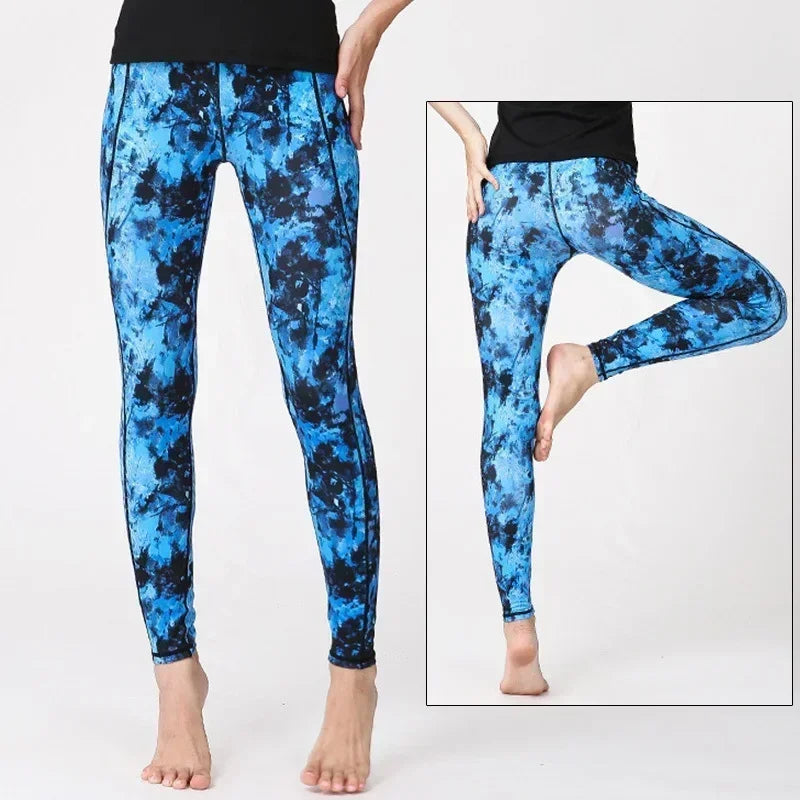 Women's Printed High-Waist Workout Leggings