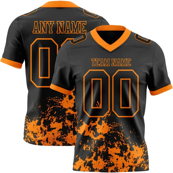 American Football Graphic Short Sleeve Crew Neck Sports T Shirt