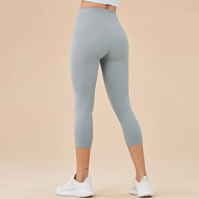 Women's High Waist Capri Leggings For Workout Outfits