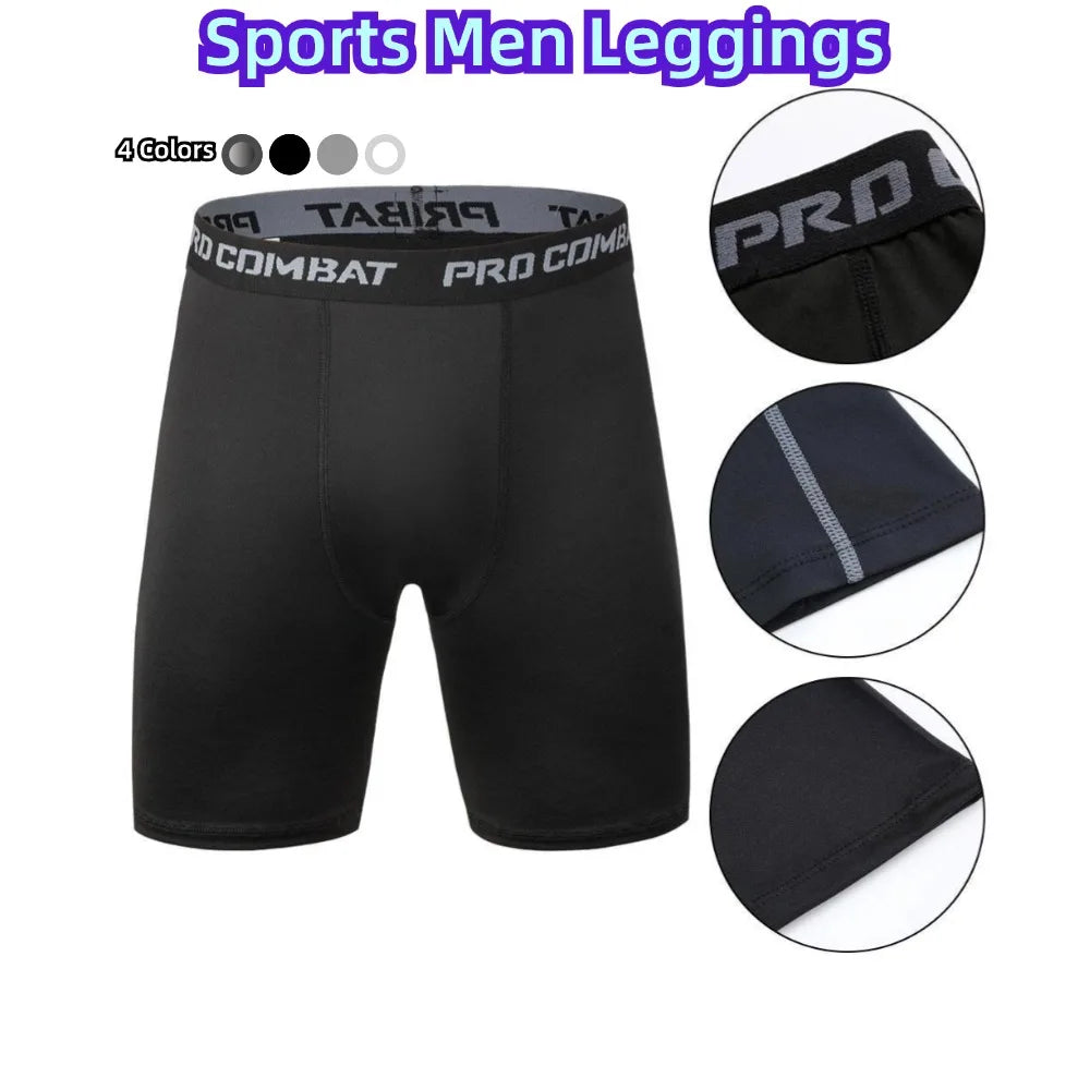 Men's Fitted Training Shorts for Gym and Running