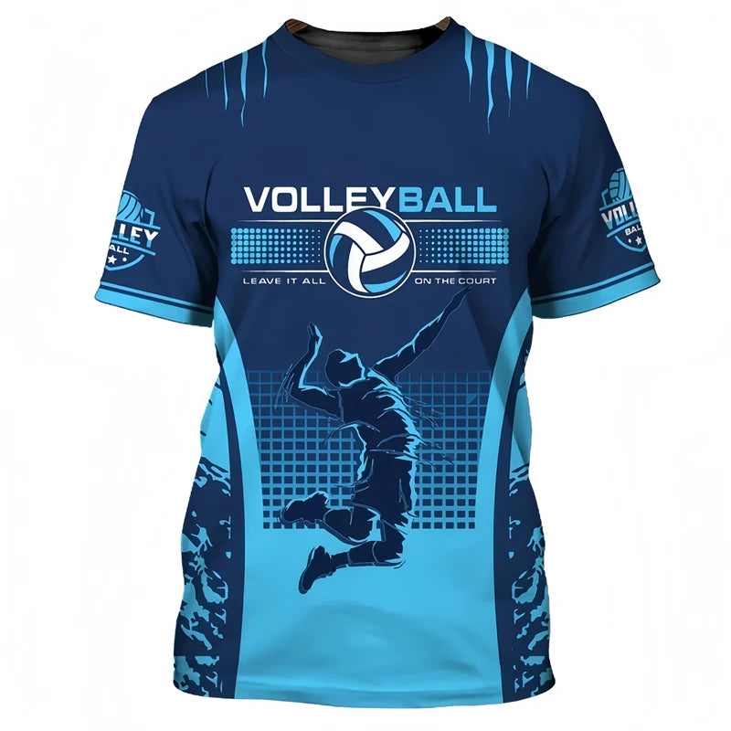 Volleyball Graphic Short Sleeve T-shirt For Sports Outfits