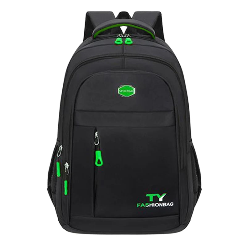 Everyday Commuter Backpack with Contrast Zippers and Multiple Front Pocket Styles