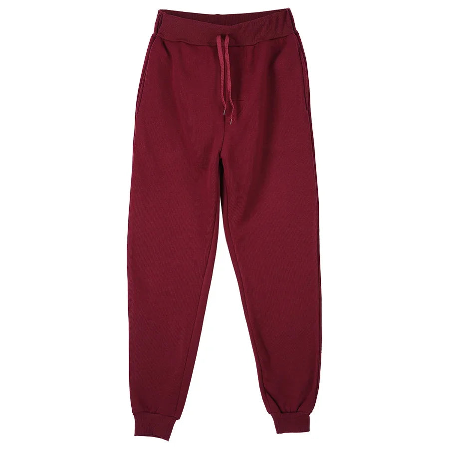Full Length Drawstring Waist Casual Running Jogger Pants