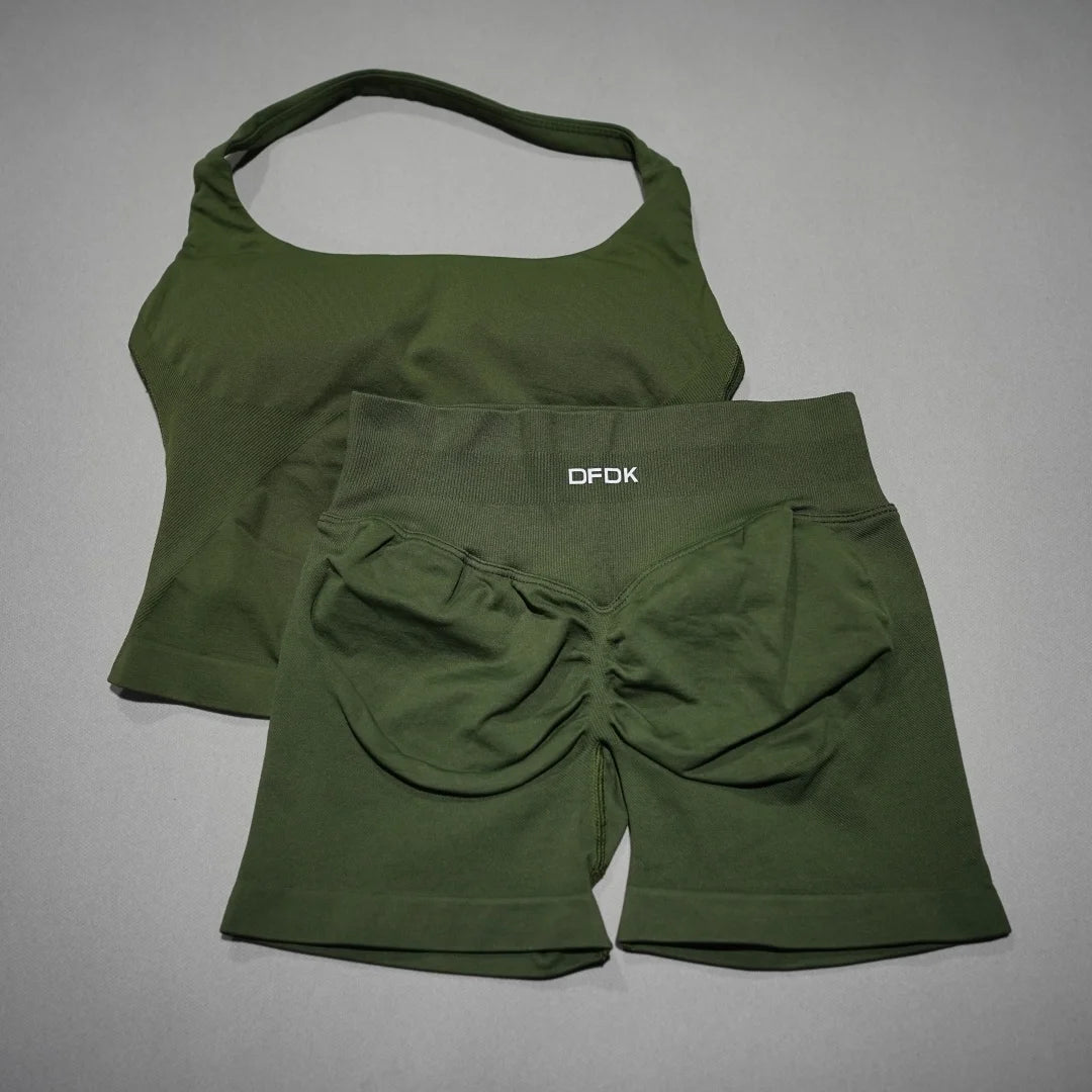 Women's Tank And Shorts Yoga Set For Workout Outfits
