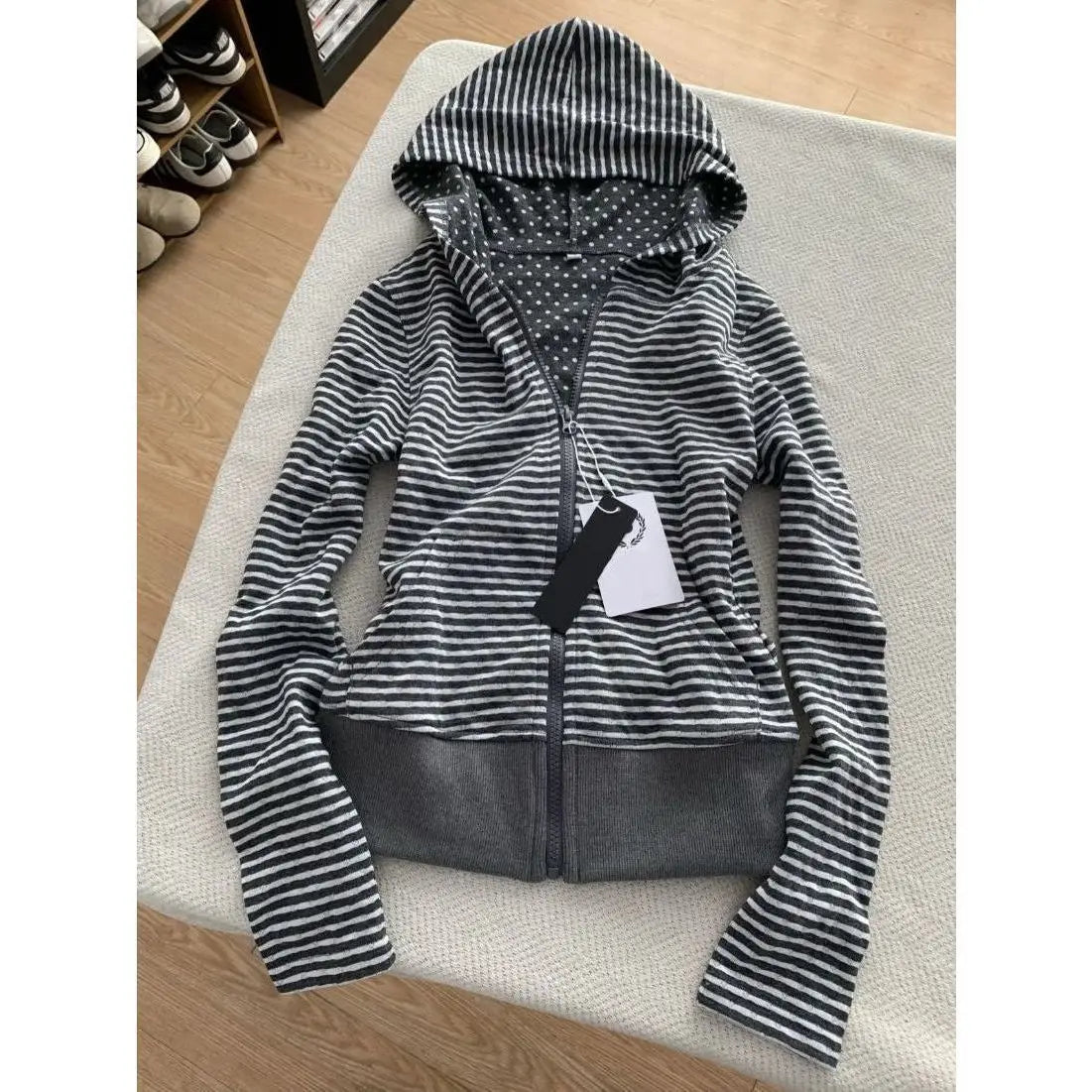 Long Sleeve Casual Front Closure Streetwear Jacket for Layering