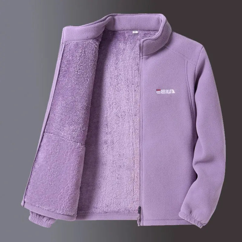 Long Sleeve Casual Front Closure Streetwear Jacket for Layering