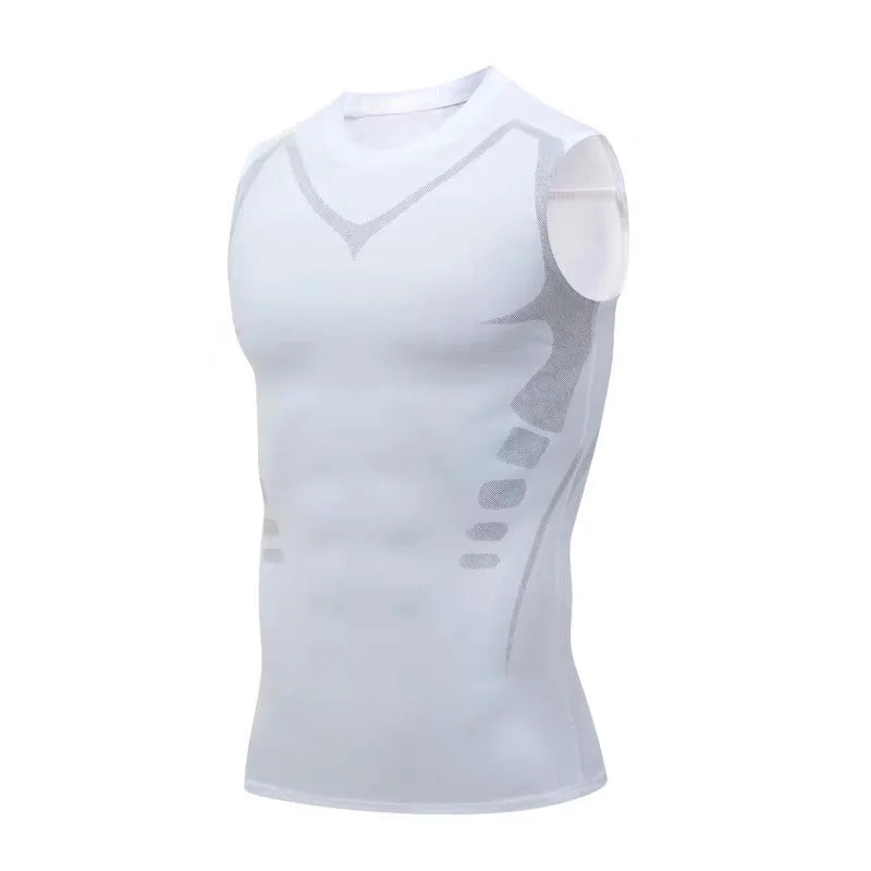 Fitted Crew Neck Short Sleeve Compression T Shirt