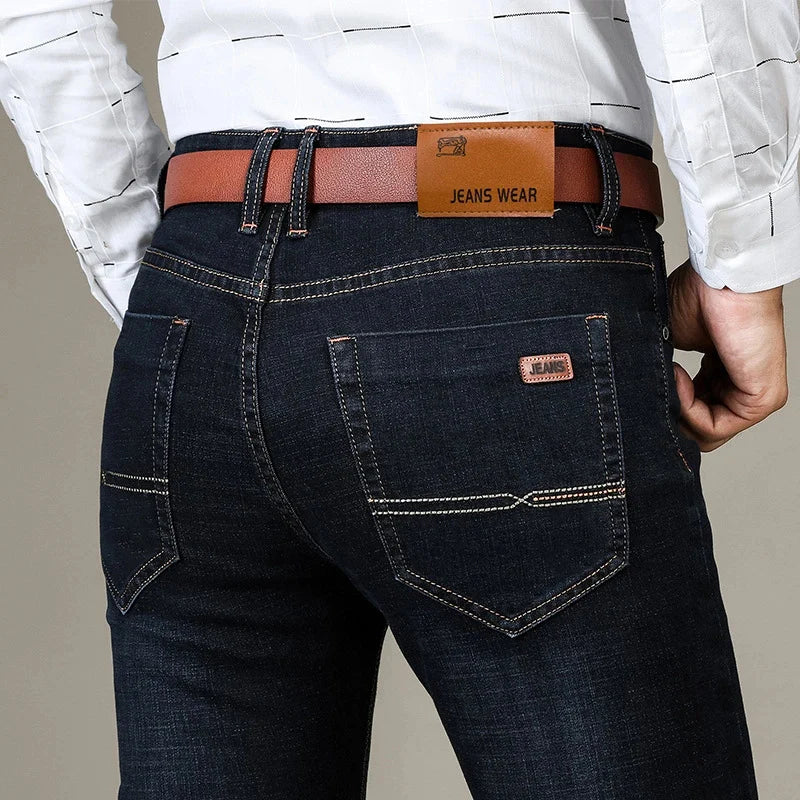Men's Straight Leg Denim Jeans for Casual Everyday Wear