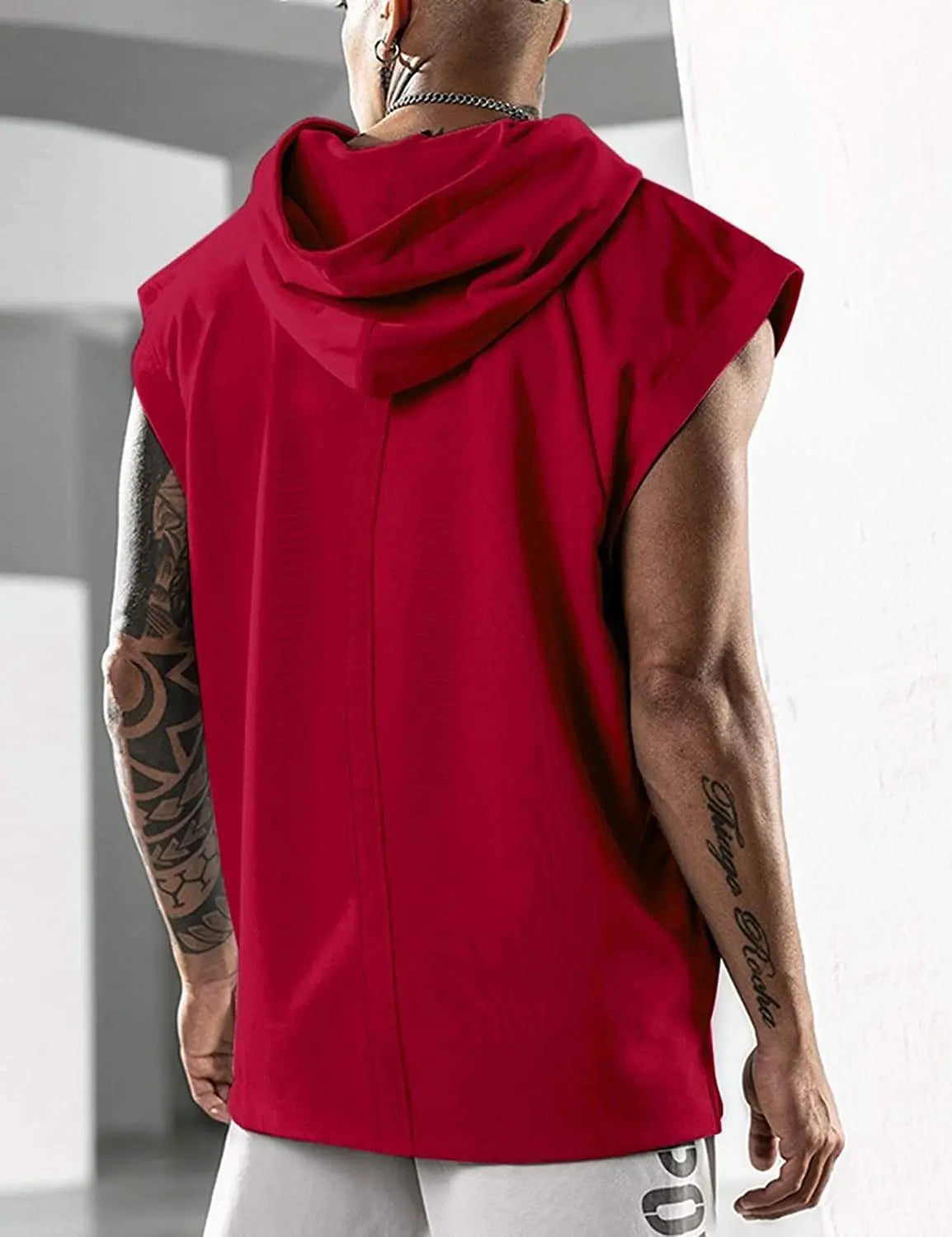 Hooded Sleeveless Tank Top