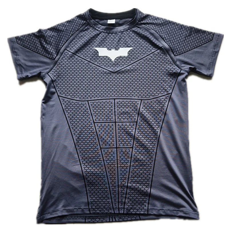 Fitted Crew Neck Short Sleeve Compression T Shirt