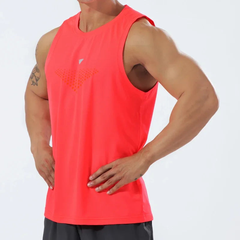 Sleeveless Crew Neck Racerback Running Training Tank Top