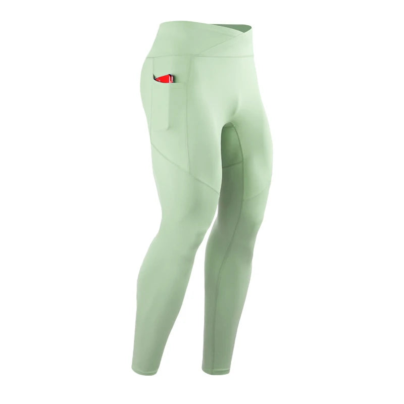 Men's Pocket Training Leggings for Gym and Running