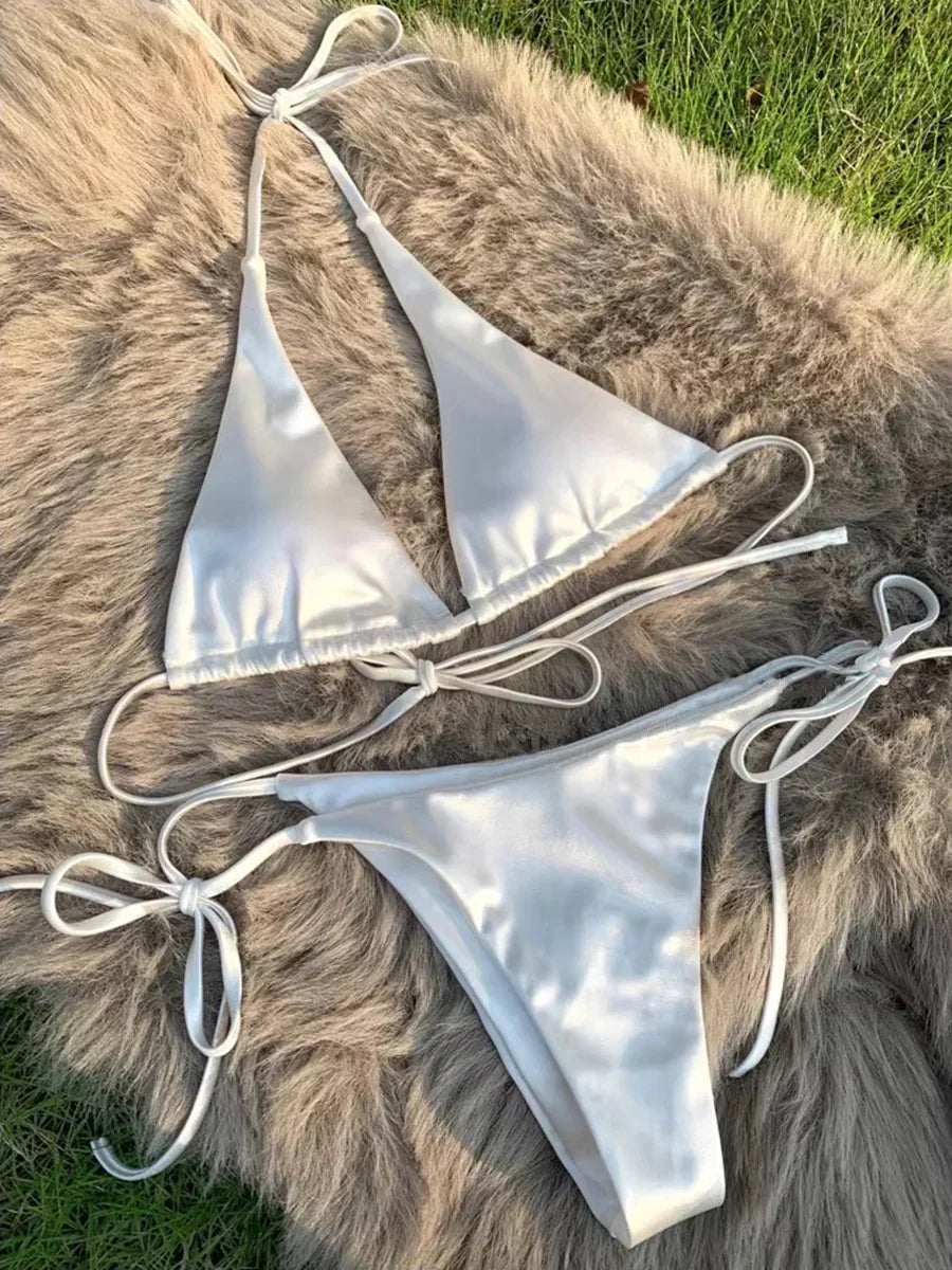 Shiny Halter Bikini
