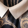 Dresses For Women Retro European Peter Pan Collar Satin Handle Tie Rope Waist Drape Short Sleeve Chiffon Female Dress 4XL