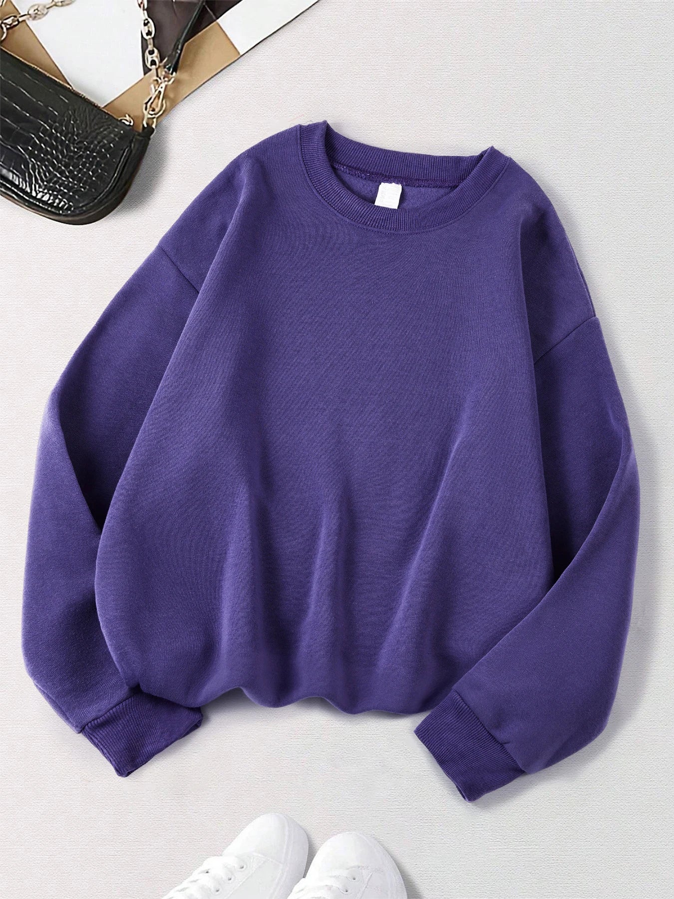 Long Sleeve Casual Pullover Sweatshirt with Original Style Options